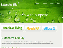 Tablet Screenshot of extensivelife.com